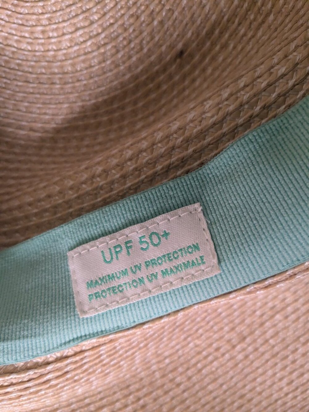 ERIC JAVITS Bella Squishee® Packable Wide Brim Sun Hat Cream Straw OS UPF 50+ - Picture 5 of 6